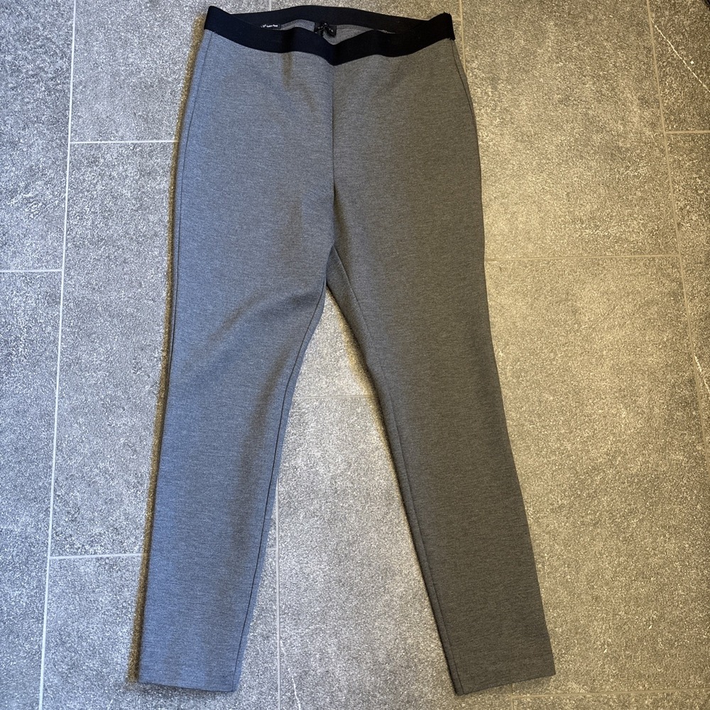Talbots Soho Ankle Pant Size 10 Gray Comfort Stretch Pull On Women's 30x24